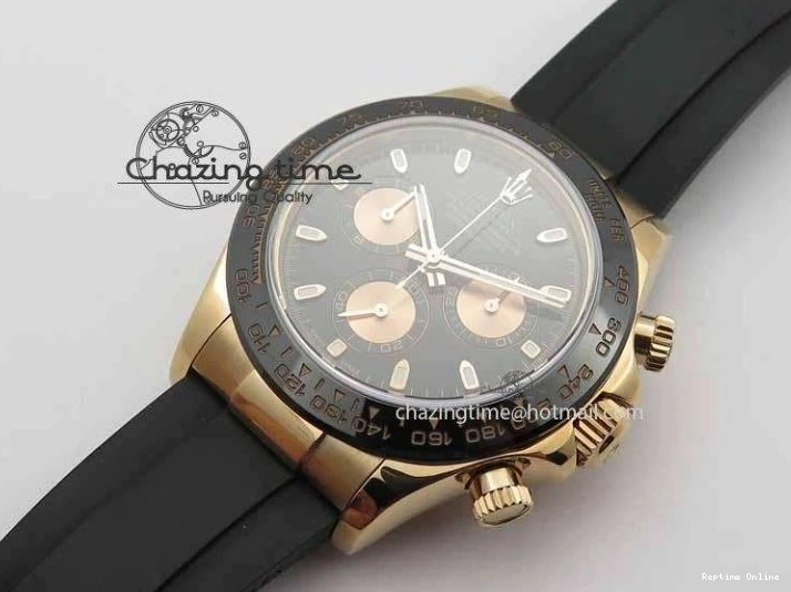 0511 Daytona 116515 Noob 1:1 Best Edition Black RG Dial On Black Rubber Strap A7750 (Free Extra Strap) ZipUp 3743
